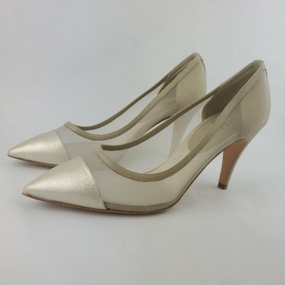 Chanel Metallic Mesh Leather Pump CHANEL - Picture 3 of 13